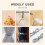 Data Cable Organizer, Upgrade Silicone Cable Ties Reusable Cable Management Organizer, Elastic Cord Organizer 3