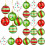 24 Enfeites de Bola de Árvore de Natal de 2,4 Polegadas, Decorações de Plástico Brilhantes para Pendurar para Decoração de Natal 1