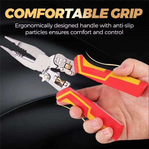Multi-Function Wire Stripper Electricians Voltage Testing Cable Cutting Scissors Crimping Pliers 2