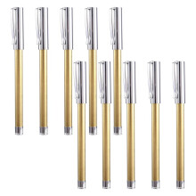 Pen Kits for Woodturning 10 Pack Slimline Rollerball Turning Supplies Twist Set Lathe Turning Accessories Silver