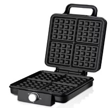 4-Slice WaffleMaker 1500W Dubbeluppvärmning Non-Stick Äggkakaugn Pannkakaägg Våffelkakamaskin Temperaturkontroll(EU)