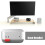Base D'Ordinateur D'Impression 3D, Bouton D'Alimentation, Support de Dissipation Thermique Avant, Accessoires pour Macmini M4, Gris Clair 5