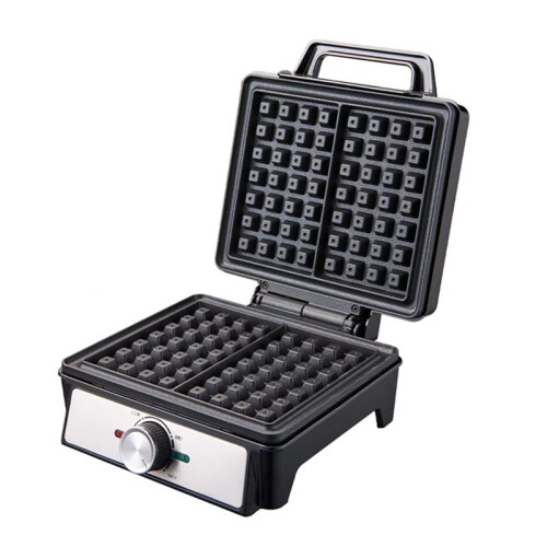 WaffleMaker Single Plate Two-Slice Bread Maker,Double-Sided Heating,Non-Stick Design,Suitable for Family Restaurant (EU)