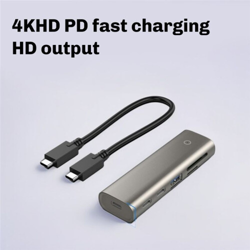 Hub USB USB-A (Gen 2) + 2xUSB-C (Gen 2) + /TF 3.0 Hub per Laptop Adattatore Multi Splitter Accessori per Computer PC 2