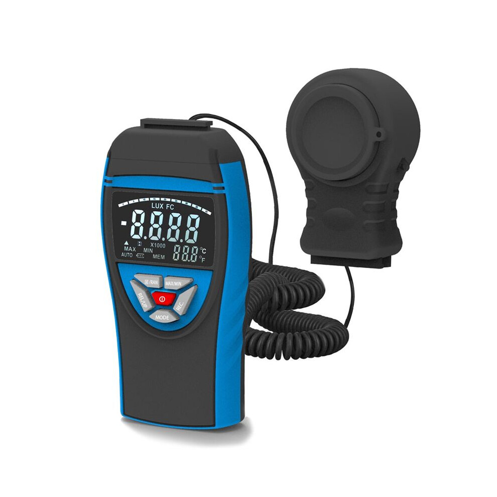 Portable Design Digital Illuminance Meter, Range 1-400,000 Lux, Photometers Tester, Plant Growth Monitoring Light 4713983069389