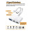 For  Interfaceg/Type C to USB 3.0/3.5mm/Type C OTG Adapter 3.5mm Audio Jack Splitter for / with Charging 7