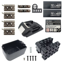 BL1890B Lithium Ion Battery Plastic Case 15X18650 for 18V Li-Ion Battery Pack Box Top Bottom Shell with Sticker