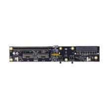 2Port SlimSAS X16 Base Board Slimsas Card Expansion Dock PCIE4.0 X16 to Slimsas 8654 PC Adapter