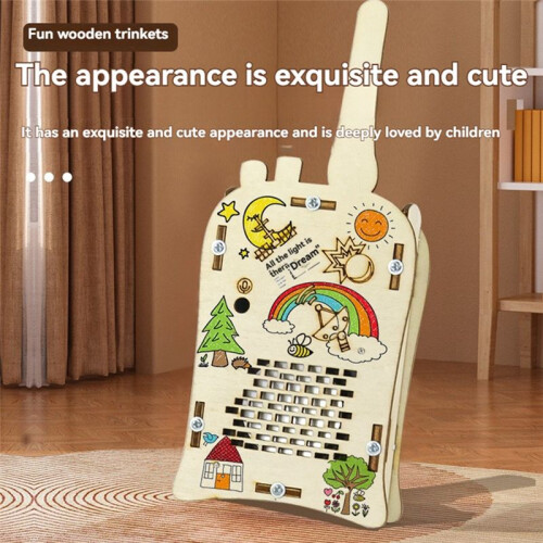 DIY Wireless Walkie-Talkie Model Science Kit for Kids Physics Experimental Tool Kit Children Learning School Supply 1