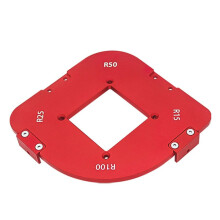 4-In-1 Arc Angle Positioning Jig Round Corner Ray Template Router Template Jig Alta Precisione per La Lavorazione del Legno