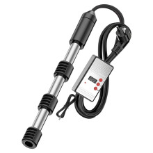 Dompelwaterverwarmer, 2500W Draagbare Elektrische Roestvrijstalen Verwarmers met Beschermkap, voor Zwembadbad EU-Stekker 2500W