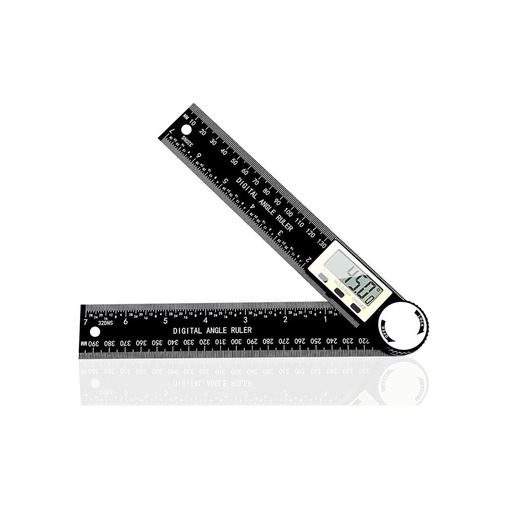 Angle Finder Protractor, 2-In-1 Miter Saw Protractor, 200Mm Abs Angle Ruler, High Accuracy Miter Angle Measuring Tool 6032616930444