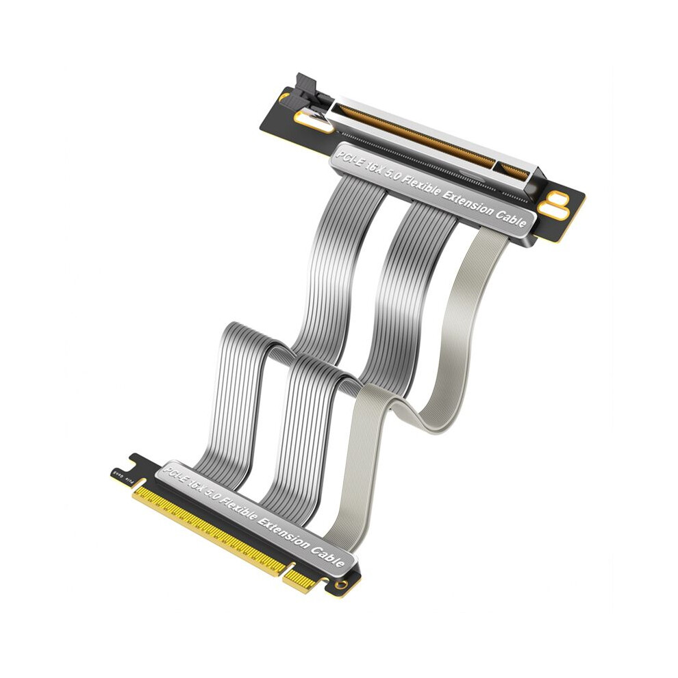 Pci-E 5.0 16X Pcie 5.0 Expansion Cable 90 Degree Vertical Installation Gpu Cable For Desktop Pc Computer 4713070389079