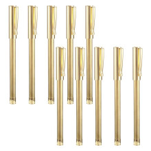 Pen Kits for Woodturning 10 Pack Slimline Rollerball Turning Supplies Twist Set Lathe Turning Accessories Gold