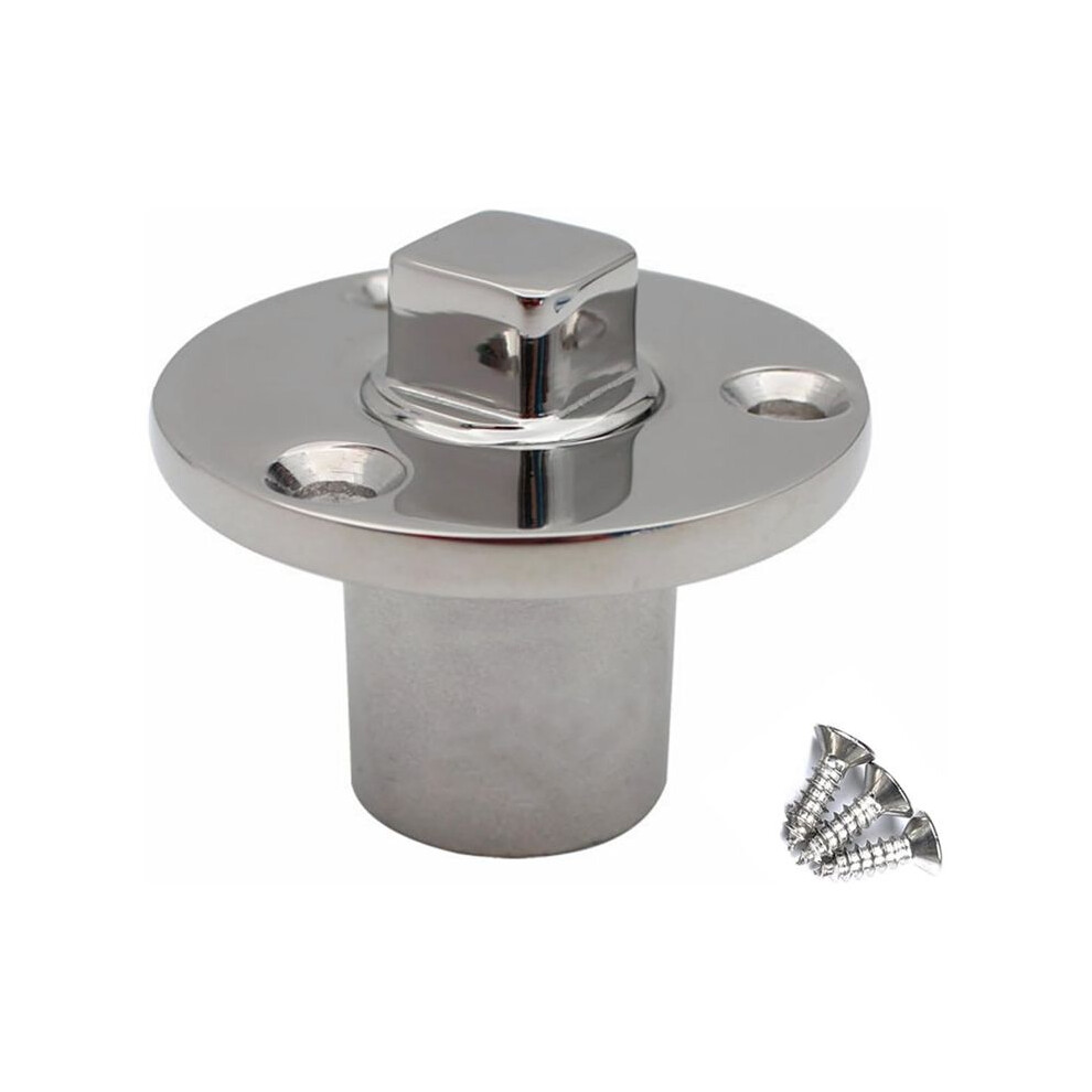 Stainless Steel 316 Heavy Duty Boat Marine Grade Garboard Drain Plug Kit Flange Diameter 2In With Screws For 1 In Hole 6032783814349