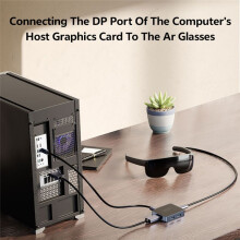 DP-auf-Typ-C-Konverter, Buchsenanschluss, High-Definition-Desktop für Externe AR-Brillen und Tragbare Bildschirme Von  Host