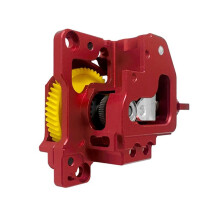 Hotend Extruder Metal Extruder with DLC-Coated Hardened Steel Gears for X1C/P1P/P1S 3D Printer Parts Red