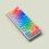 Gradient Rainbow Keycaps PBT  Keycap for Mechanical Keyboard Shine Through Side,Spanish Double Engraving 7