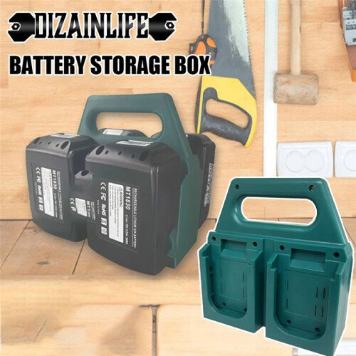 Lithium Battery Mount Holder for  18V Li-Ion Battery BL1830 BL1860 Equipped with Charging Function EU Plug 1