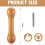 1 Pc Tie Dye Tool Wood Sinew Pulling Device DIY Tie Dye Stretching Tools, for Adults Handmade Accessories 8