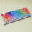 Gradient Rainbow Keycaps PBT  Keycap for Mechanical Keyboard Shine Through Side,Spanish Double Engraving 4