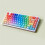 Gradient Rainbow Keycaps PBT  Keycap for Mechanical Keyboard Shine Through Side,Spanish Double Engraving 6