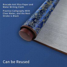 Paño de Caligrafía Reutilizable, Rollo de Tela para Escritura con Agua para Practicar Caligrafía China, Sin Desperdicio de Tinta Ni Papel.