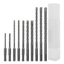 Ensemble de 10 Forets à Percussion SDS de 5 mm à 12 mm, en Carbure, Faciles à Utiliser pour la Pierre et le Béton