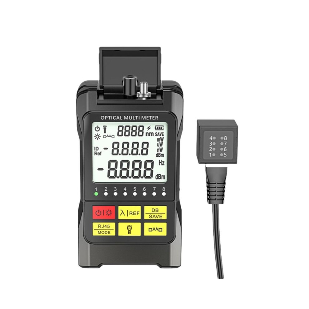 Fiber Optic Optical Power Meter Rj45 Tester -70-+10Dbm Optical Multimeter Network Fiber Optic Optical Attenuation Tester 6134214636695