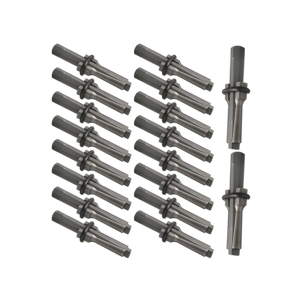 Stone Splitter Tools - 5/8" Wedge And Feathers Shims Set For Granite, Concrete, Marble 20 Pack 6032532907643