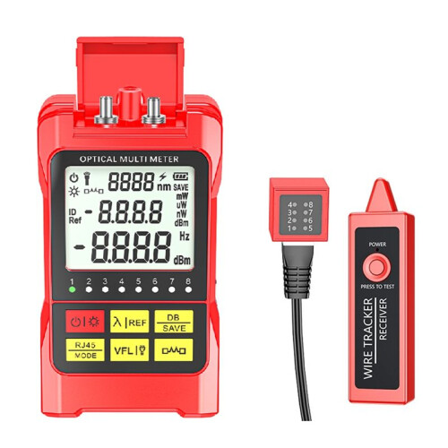 Fiber Optic Optical Power Meter 50mW RJ45 Tester+Wire Tracker -70-+10dbm Optical Multimeter Network Attenuation Tester