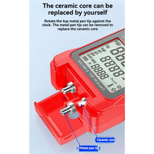 Fiber Optic Optical Power Meter 50mW RJ45 Tester+Wire Tracker -70-+10dbm Optical Multimeter Network Attenuation Tester 1
