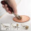 Large Leather Embossed Wheel Handle Leather Roller Wood Handle DIY Handmade Leather Embossed Tool Manual Tool 4