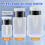 60ml Empty Alcohol Bottles Refillable Press Pump Bottle Clear Dispenser Remover Cleaner Tools Accessory 3pcs 3