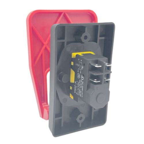 4Pin Off  Red Cover Emergency Stop Push Button  250V 16A Power-Off Protection Electromagnetic Start 1
