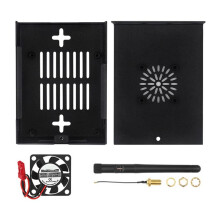 For Orange Pi 5 Max Case with Fan Active Passive Cooling Shell Antenna Heatsinks for Orange Pi 5 Max Board