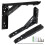8 Inch Heavy Duty Stainless Steel Folding Shelf Brackets, Wall Mounted Collapsible Bracket for DIY Space - 2pc White 3
