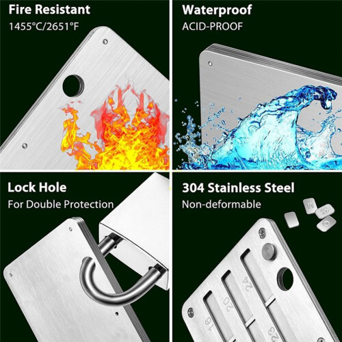 Platen Wallet Crypto Cryptocurrency Opslag Crypto Wallet voor Bitcoin Hardware Koude Back- Mechanisch Code Recordboek 2