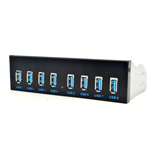 Hub USB A 8 Porte USB3 5.25 USB 3.0 Splitter per Pannello Frontale Hub USB 3.0 per PC HUB USB HUB USB3.0 Splitter Hub per Computer 2