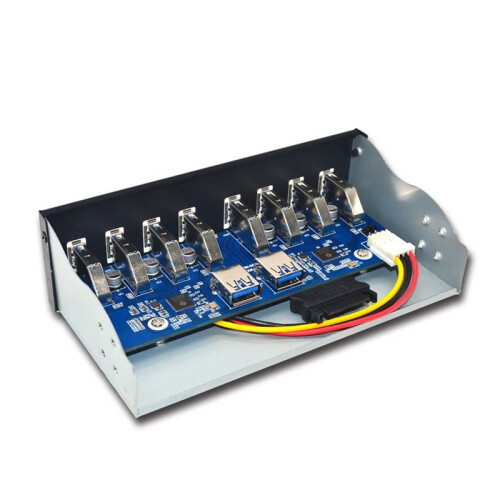 Hub USB A 8 Porte USB3 5.25 USB 3.0 Splitter per Pannello Frontale Hub USB 3.0 per PC HUB USB HUB USB3.0 Splitter Hub per Computer 1