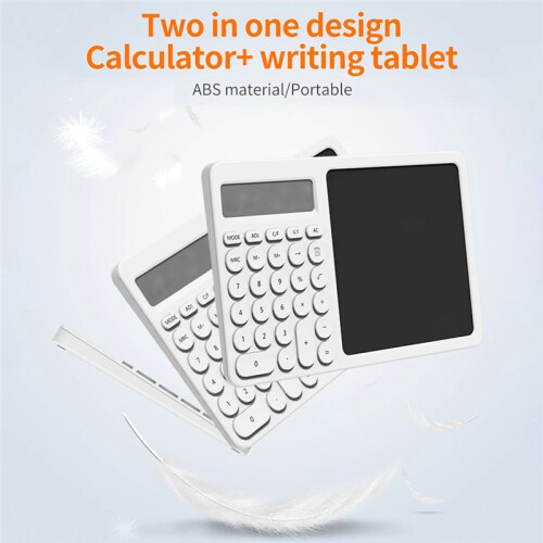 Calculatrice à 10 Chiffres avec Écran LCD et Bloc-Notes Effaçable pour Bureau et École 2