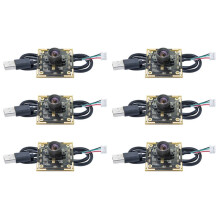 6 Pièces OV9732 Module de Caméra 1MP 1280x720 30fps USB Pilote Gratuit Mise au Point Manuelle avec Câble de 1 Mètre pour WinXP/7/8/10