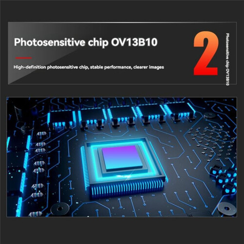 Módulo de Câmera UVC HD 4K de 13 Megapixels com Foco Automático e Microfone de 78,4 Sem Distorção/Foco Automático 2