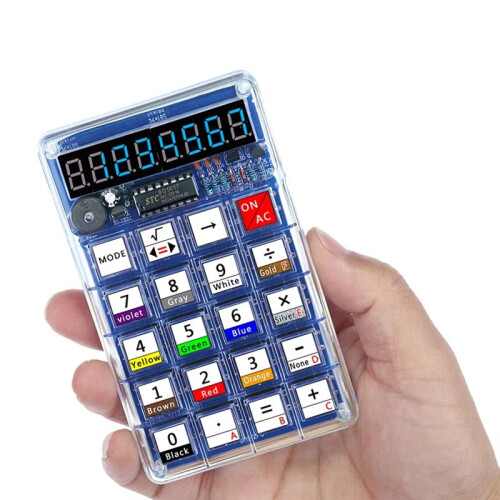 DIY Electronic Kits LED Digital Tube Calculators 51 Microcontroller Control Resistance Conversion Soldering Projects A 2