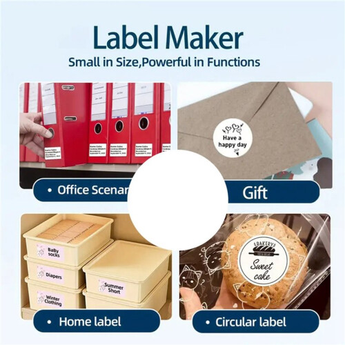 Wireless  Portable Printer Label Printer Mobile Thermal Adhesive Label Machine Suitable for Storehouse Express Red 2
