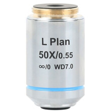 Long Working Distance Metallurgical Microscope Plan Achromatic Objective Lens RMS Thread Interface 50X