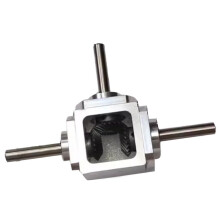 1:1 Commutator Right Angle Drive Gearbox 1M 20T 8MM Spiral Bevel Gear Reducer Reverse Dual-Output