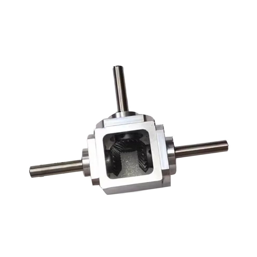 1:1 Commutator Right Angle Drive Gearbox 1M 20T 8Mm Spiral Bevel Gear Reducer Reverse Dual-Output 6031043753954