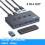 USB3.2 Switcher KVM  Shared Controller Adapter 10Gbps Rate Fit Computer Laptop Mouse Keyboard Share 4 USB 2