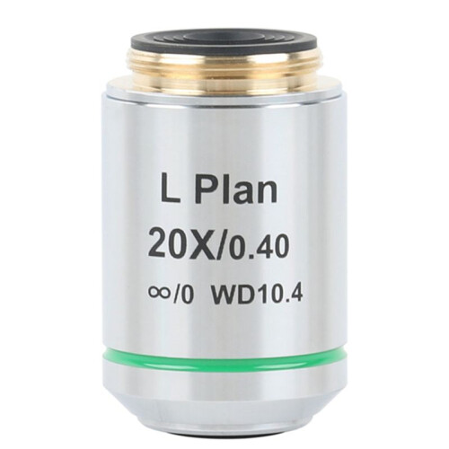 Long Working Distance Metallurgical Microscope Plan Achromatic Objective Lens RMS Thread Interface 20X